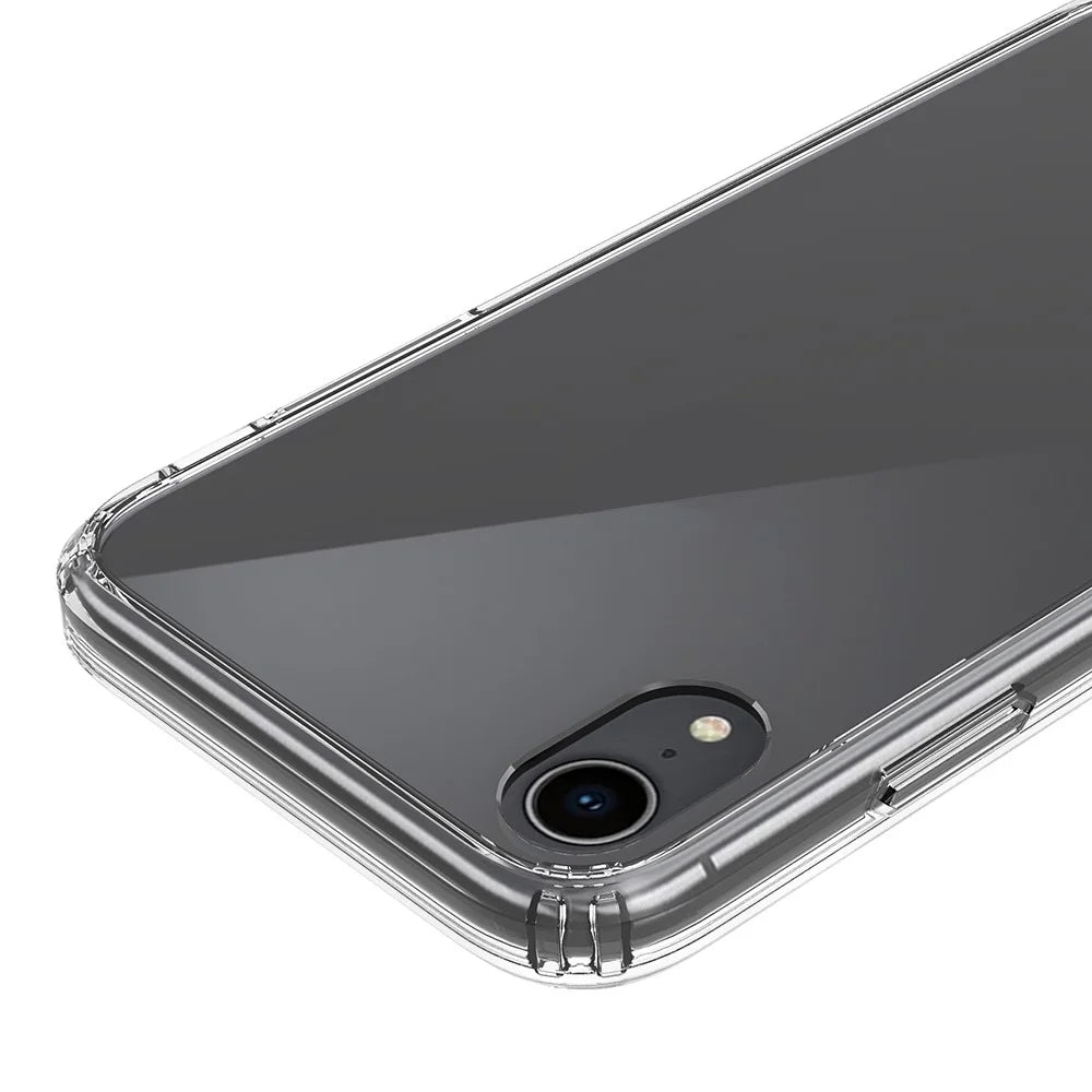 Crystal Clear Acrylic+ TPU Hybrid Back Cover for iPhone XR 6.1 inch - Transparent - 6