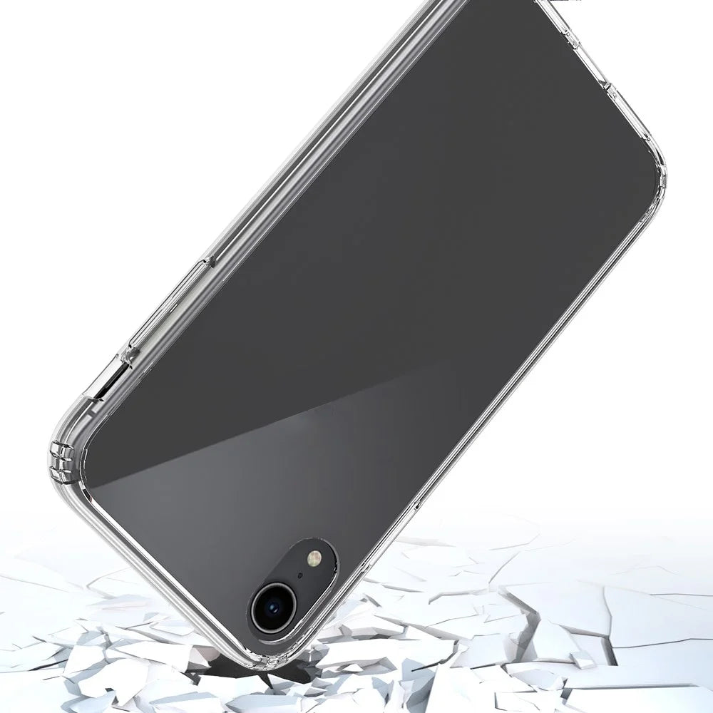 Crystal Clear Acrylic+ TPU Hybrid Back Cover for iPhone XR 6.1 inch - Transparent - 7