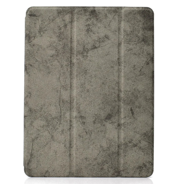 Tri-fold Leather Stand Cover for iPad Air / Air 2 / iPad 9.7-inch (2018) / iPad 9.7-inch (2017) - Grey - 2