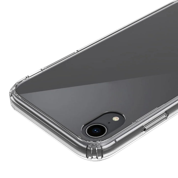 100PCS/Lot Drop-resistant Clear Acrylic + TPU Hybrid Case for iPhone XR 6.1 inch - Transparent - 6