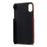 Double Card Slots Holders PU Leather Coated PC Cell Phone Casing for iPhone XR 6.1-inch - Coffee - 6