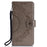Imprinted Mandala Pattern Wallet Leather Case for iPhone XS Max 6.5 inch - Grey - 2