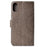 Imprinted Mandala Pattern Wallet Leather Case for iPhone XS Max 6.5 inch - Grey - 3