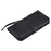 For iPhone 7 / 8 / SE (2022) / SE (2020) Case Solid Color Leather Mobile Cover Wallet Stand with Strap - Black - 5