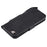 For iPhone 7 / 8 / SE (2022) / SE (2020) Case Solid Color Leather Mobile Cover Wallet Stand with Strap - Black - 6