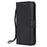 For iPhone SE / 5s / 5 Case Solid Color Leather Mobile Cover Wallet Stand with Strap - Black - 4