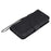 For iPhone SE / 5s / 5 Case Solid Color Leather Mobile Cover Wallet Stand with Strap - Black - 7