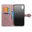 Imprinted Half Mandala Flower Wallet Leather Cell Phone Case for iPhone XS Max 6.5 inch - Rose Gold - 6