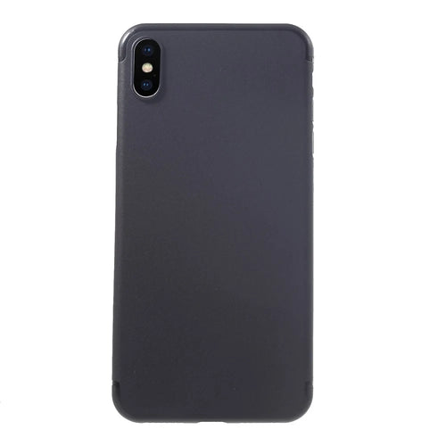 Ultra-thin Plastic Back Cell Phone Cover for iPhone XS Max 6.5 inch - Black - 1