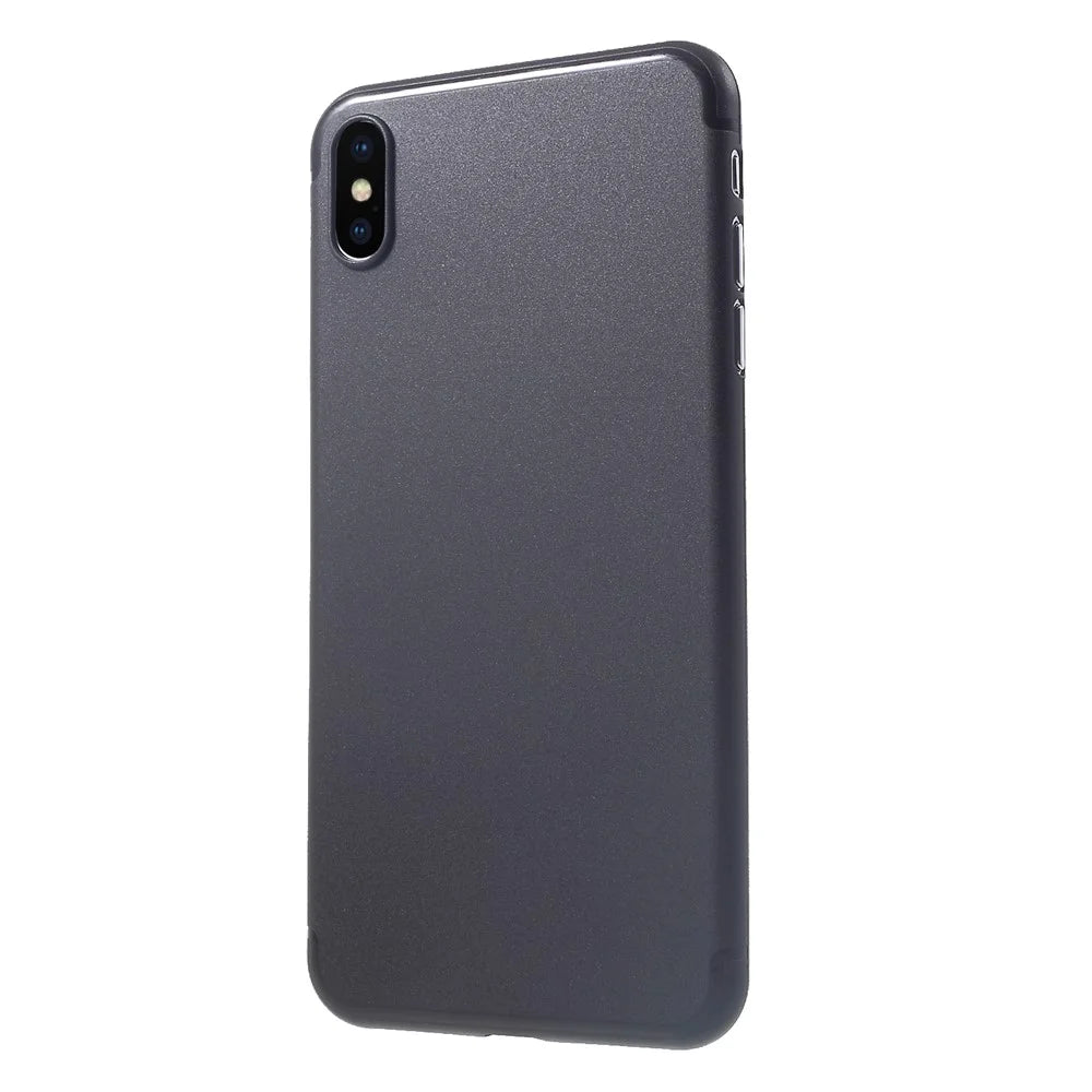 Ultra-thin Plastic Back Cell Phone Cover for iPhone XS Max 6.5 inch - Black - 3