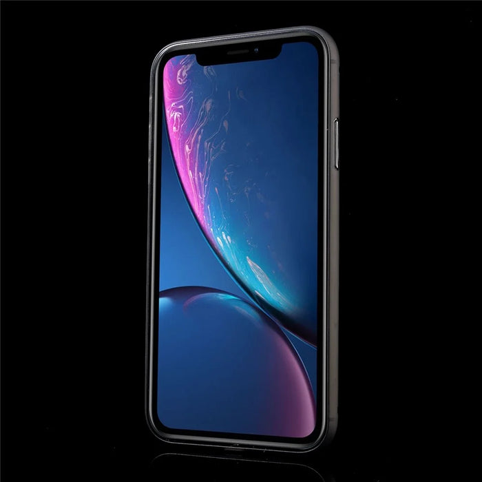For iPhone XR 6.1 inch Ultra-thin Plastic Mobile Phone Cover - Light Grey - 2