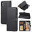 Cross Texture Leather Wallet Case + Removable TPU Back Shell for iPhone XR 6.1 inch - Black - 1