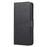 Cross Texture Leather Wallet Case + Removable TPU Back Shell for iPhone XR 6.1 inch - Black - 2