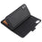 Cross Texture Leather Wallet Case + Removable TPU Back Shell for iPhone XR 6.1 inch - Black - 7