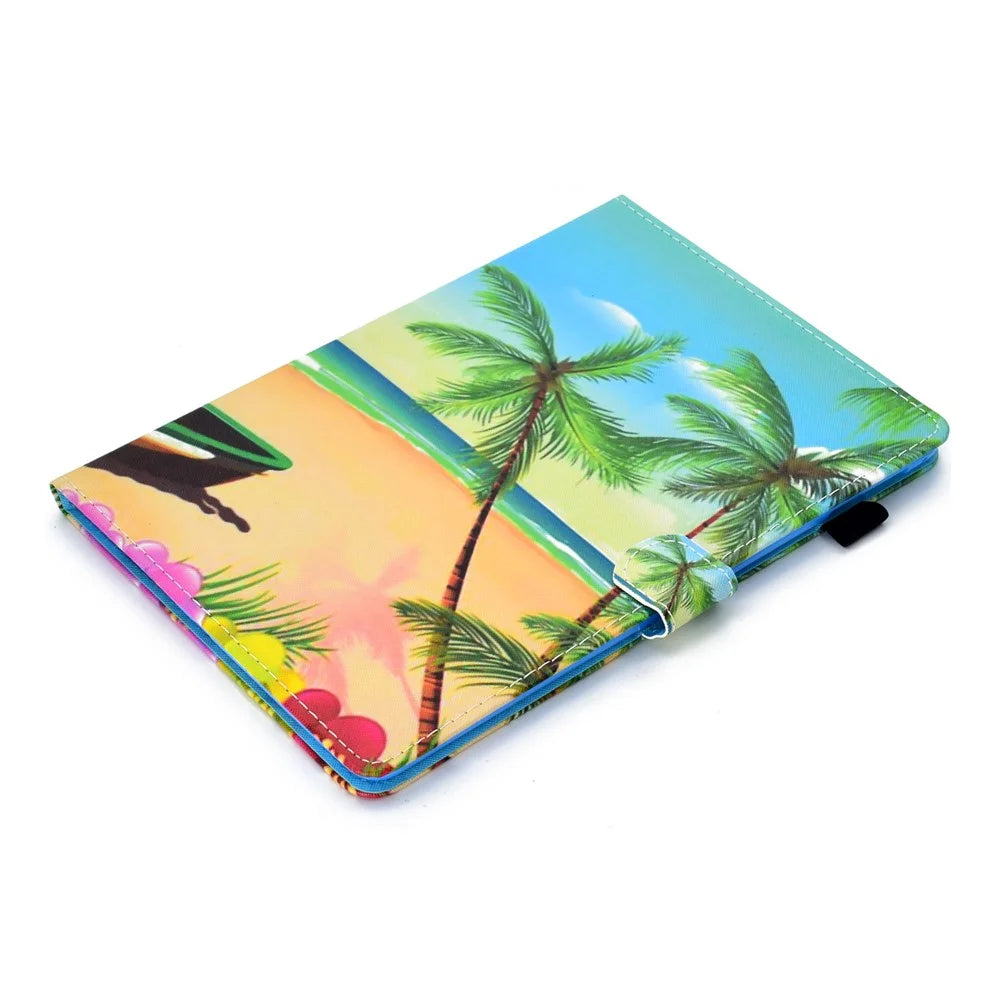 Pattern Printing Stand Leather Tablet Case for iPad 9.7 (2018)/9.7 (2017)/Air 2/Air - Seaside - 6