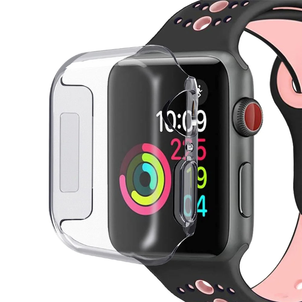 Soft Transparent TPU Case Protector Shell Accurate Cutouts for Apple Watch Series SE3 / SE2 / SE1 /  6 / 5 / 4 40mm - 1