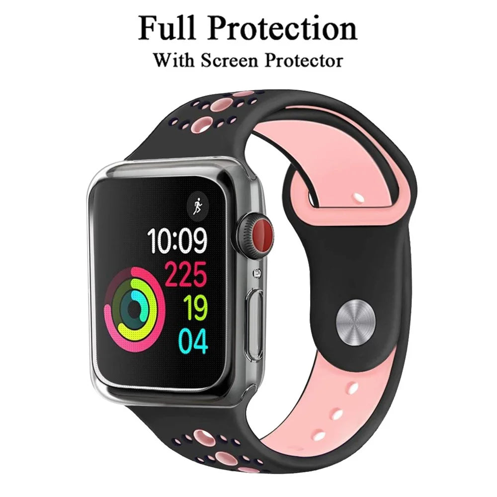 Soft Transparent TPU Case Protector Shell Accurate Cutouts for Apple Watch Series SE3 / SE2 / SE1 /  6 / 5 / 4 40mm - 4