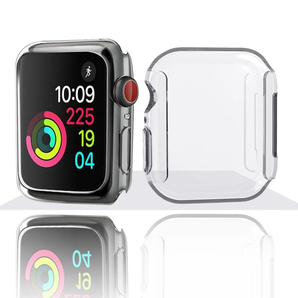 Soft Transparent TPU Case Protector Shell Accurate Cutouts for Apple Watch Series SE3 / SE2 / SE1 /  6 / 5 / 4 40mm - 6
