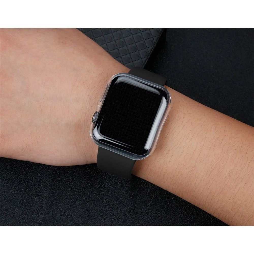 Soft Transparent TPU Case Protector Shell Accurate Cutouts for Apple Watch Series SE3 / SE2 / SE1 /  6 / 5 / 4 40mm - 7