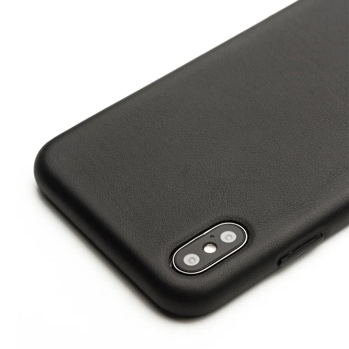 QIALINO Genuine Leather Coated PC Phone Casing for iPhone XS Max 6.5 inch - Black - 3
