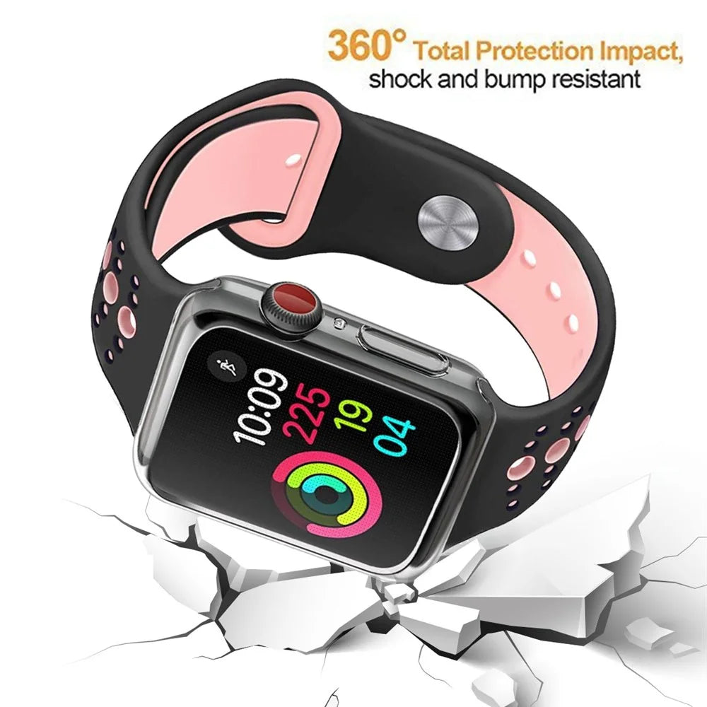 Scratch Resistant TPU Full Protection Smartwatch Case for Apple Watch Series SE3 / SE2 / SE1 /  6 / 5 / 4 44mm - 5