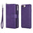For iPhone 8 Plus / 7 Plus / 6s Plus / 6 Plus KT Multi-functional Series-4 Detachable 2-in-1 TPU + Zipper Wallet Stand Leather Portable Case - Purple - 3