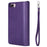 For iPhone 8 Plus / 7 Plus / 6s Plus / 6 Plus KT Multi-functional Series-4 Detachable 2-in-1 TPU + Zipper Wallet Stand Leather Portable Case - Purple - 5