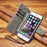 DG.MING Retro Style Wallet Leather Stand Case for iPhone 6s Plus / 6 Plus - Grey - 6