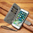 DG.MING Retro Style Wallet Cell Phone Cover for iPhone 7/8/SE (2022)/SE (2020) Leather Stand Case - Grey - 6