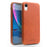 QIALINO For iPhone XR 6.1 inch Genuine Leather Coated PC Case Protection Mobile Phone Shell - Brown - 1