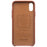 QIALINO For iPhone XR 6.1 inch Genuine Leather Coated PC Case Protection Mobile Phone Shell - Brown - 4