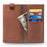 QIALINO Cowhide Leather Pouch Wallet Phone Case for iPhone XR 6.1 inch - Brown - 1