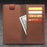 QIALINO Cowhide Leather Pouch Wallet Phone Case for iPhone XR 6.1 inch - Brown - 4
