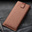 QIALINO Cowhide Leather Pouch Wallet Phone Case for iPhone XR 6.1 inch - Brown - 5