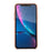 QIALINO Delicate Litchi Texture Calf Skin Genuine Leather Coated PC Back Shell for iPhone XR 6.1 inch - Pink - 2