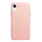 QIALINO Delicate Litchi Texture Calf Skin Genuine Leather Coated PC Back Shell for iPhone XR 6.1 inch - Pink - 4
