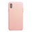 QIALINO Classic Litchi Texture Calf Skin Genuine Leather Coated PC Back Shell for iPhone XS Max 6.5 inch - Pink - 3