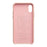 QIALINO Classic Litchi Texture Calf Skin Genuine Leather Coated PC Back Shell for iPhone XS Max 6.5 inch - Pink - 5