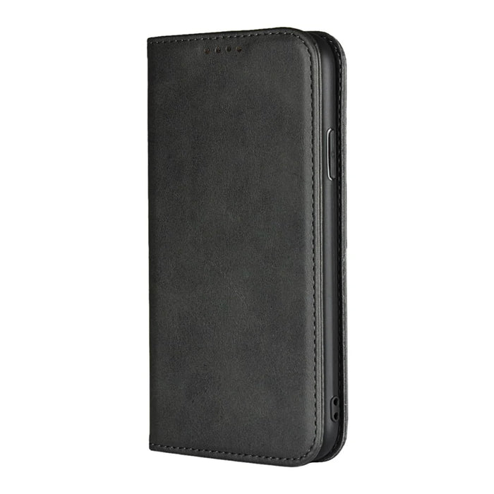 Magnetic Stand Leather Wallet Case for iPhone XR 6.1 inch - Black - 2