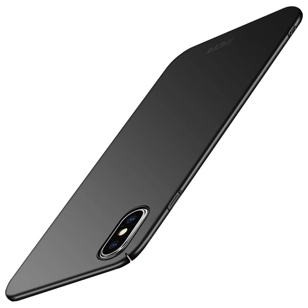 MOFI Shield Frosted Hard Plastic Cell Phone Casing for iPhone XS 5.8 inch - Black - 1