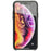 QIALINO for iPhone XS Max 6.5 inch Genuine Leather Coated PC Hard Case - Black - 5