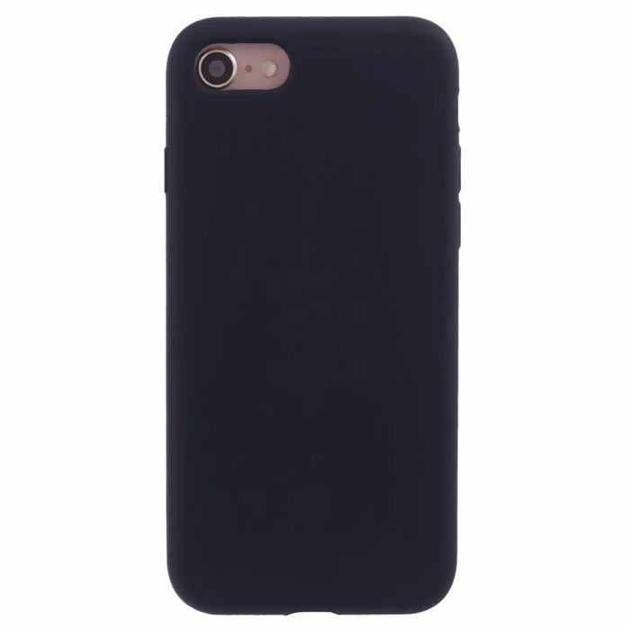 For iPhone 7/8/SE (2020)/SE (2022) 4.7 inch Silky Solid Silicone Case - Black - 1