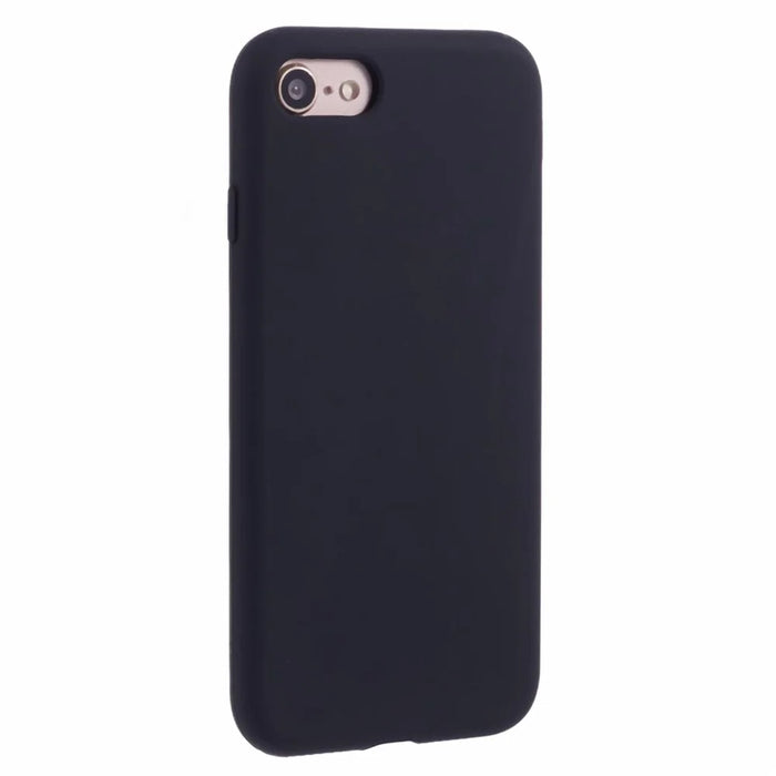 For iPhone 7/8/SE (2020)/SE (2022) 4.7 inch Silky Solid Silicone Case - Black - 3