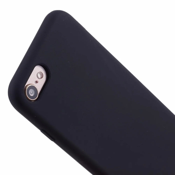 For iPhone 7/8/SE (2020)/SE (2022) 4.7 inch Silky Solid Silicone Case - Black - 6