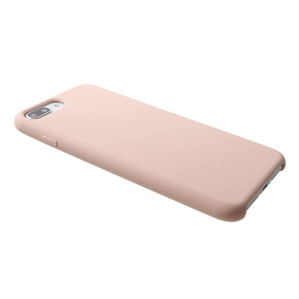 For iPhone 8 Plus / 7 Plus 5.5 inch Solid Silicone Phone Cover - Pink - 4