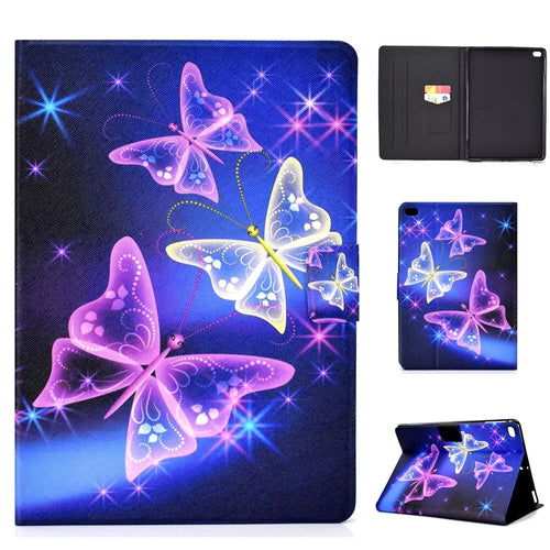 Pattern Printing Leather Stand Case for iPad 9.7-inch (2018)/9.7-inch (2017)/Air 2/Air - Vivid Butterfly - 1