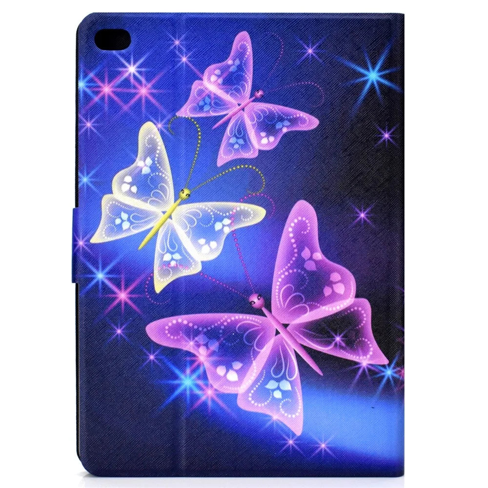 Pattern Printing Leather Stand Case for iPad 9.7-inch (2018)/9.7-inch (2017)/Air 2/Air - Vivid Butterfly - 3