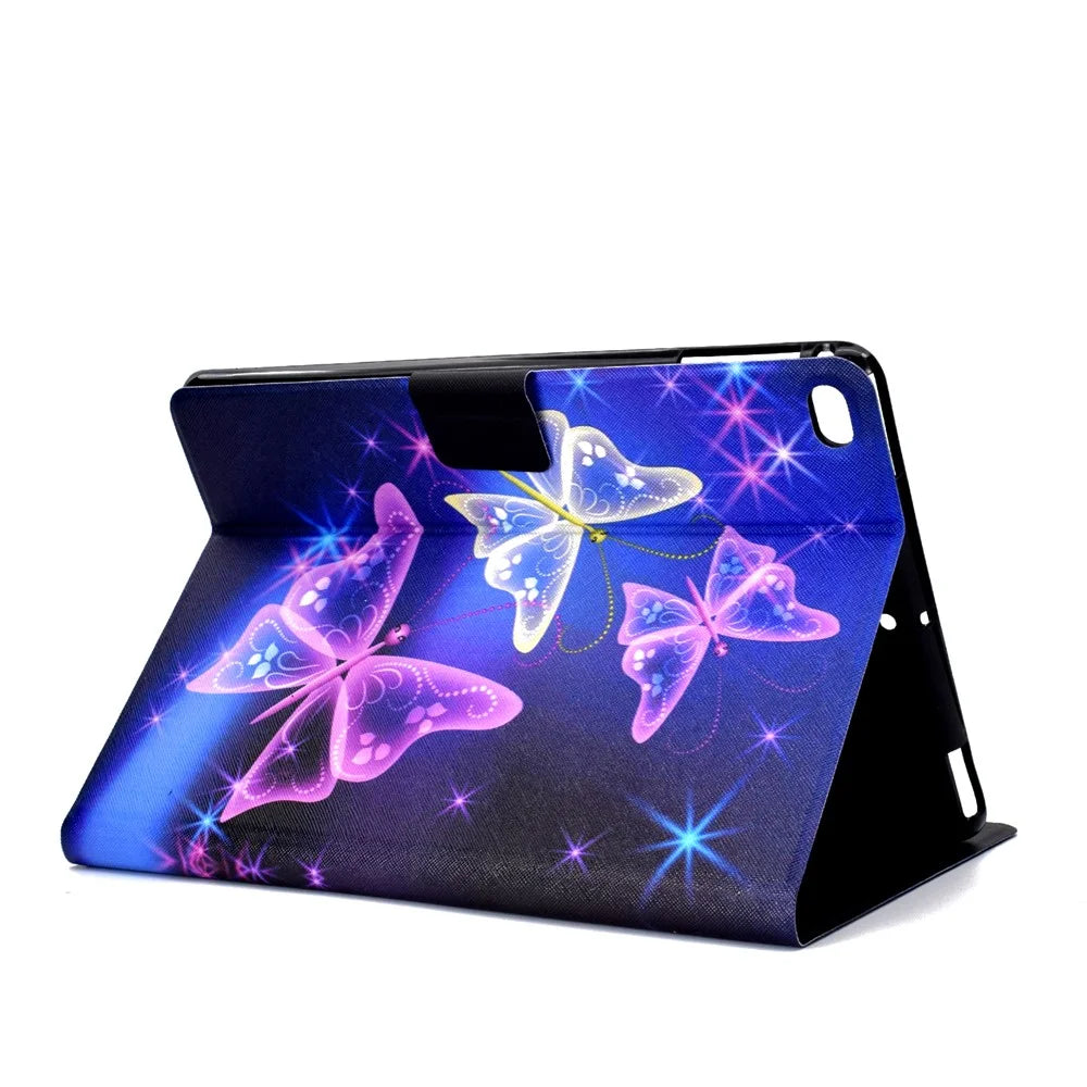 Pattern Printing Leather Stand Case for iPad 9.7-inch (2018)/9.7-inch (2017)/Air 2/Air - Vivid Butterfly - 4