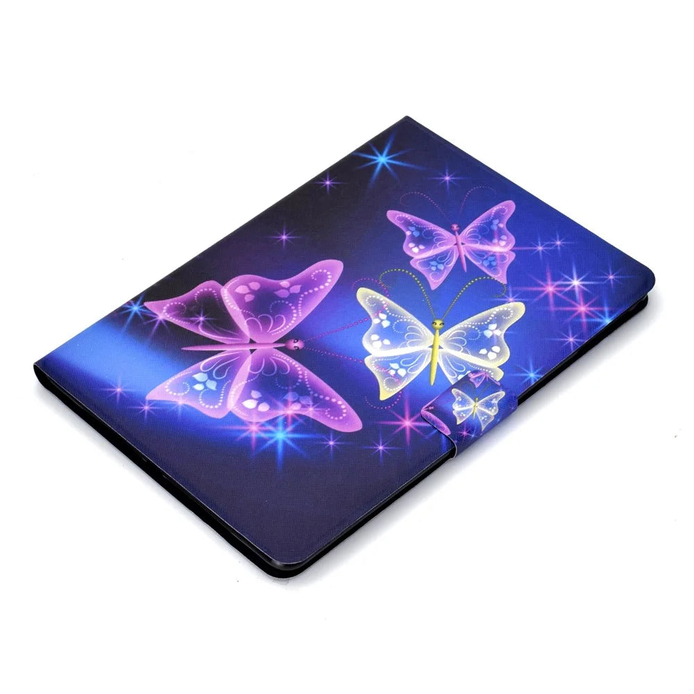 Pattern Printing Leather Stand Case for iPad 9.7-inch (2018)/9.7-inch (2017)/Air 2/Air - Vivid Butterfly - 5