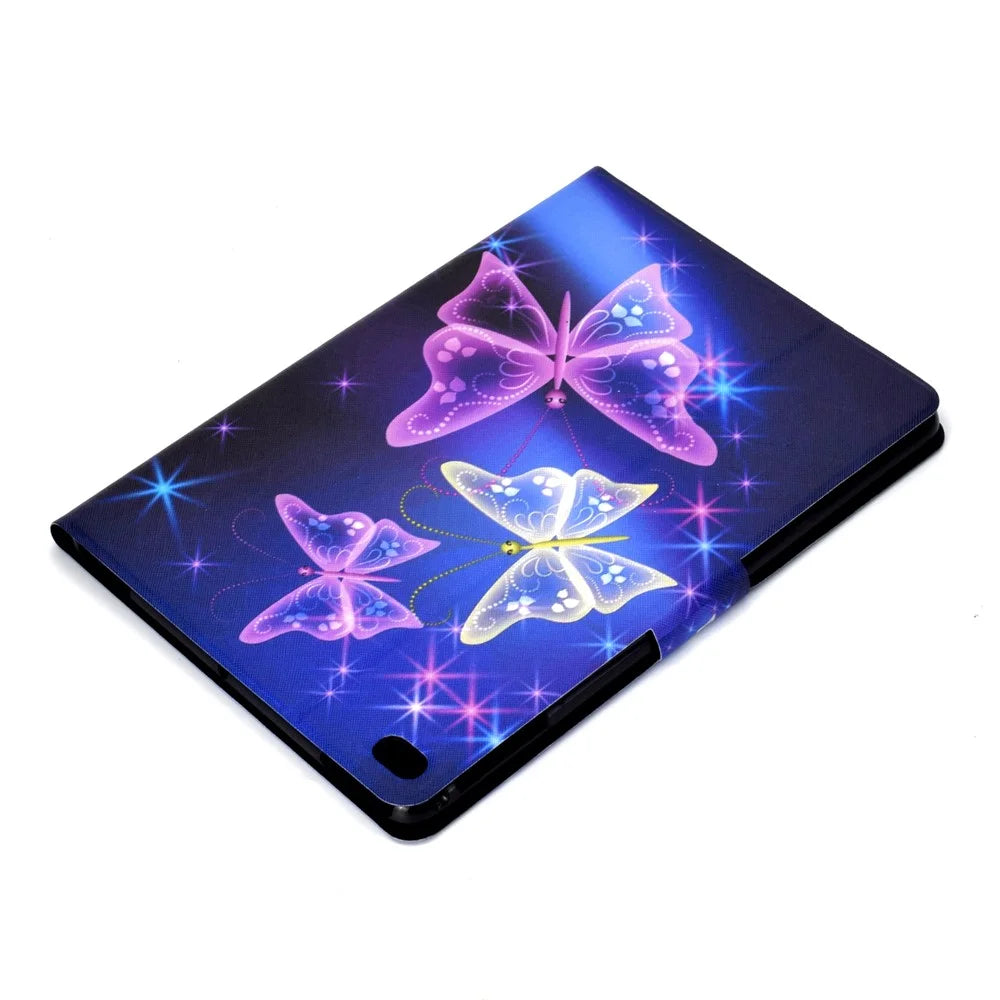 Pattern Printing Leather Stand Case for iPad 9.7-inch (2018)/9.7-inch (2017)/Air 2/Air - Vivid Butterfly - 6